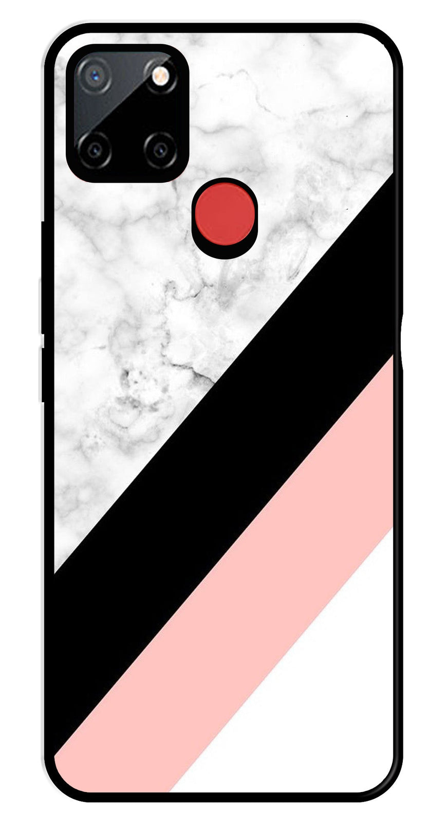 Marble Design Metal Mobile Case for Realme C67 5G   (Design No -24)