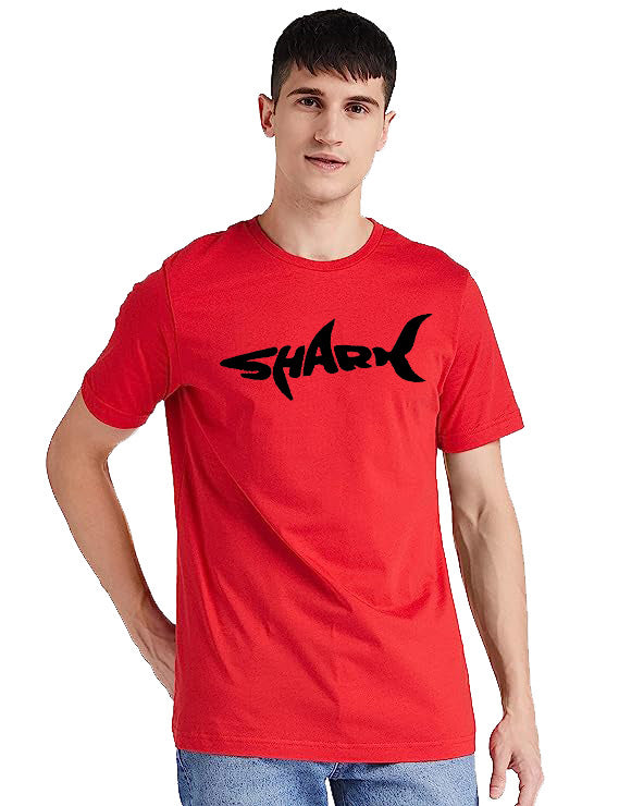 TheStyleO Cotton Half Sleeve Shark Tees| T-Shirt