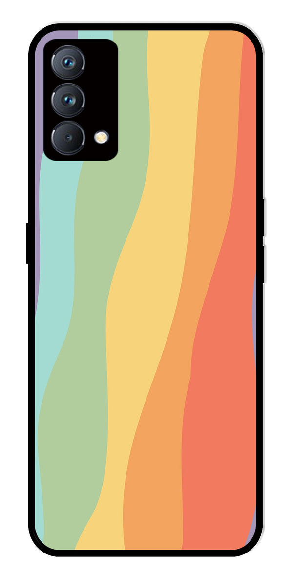 Muted Rainbow Metal Mobile Case for Realme GT Master Edition   (Design No -02)