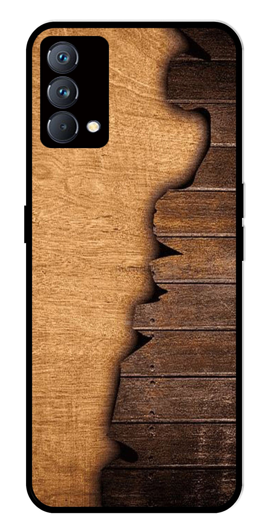 Wooden Design Metal Mobile Case for Realme GT Master Edition   (Design No -13)