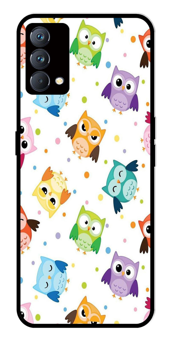 Owls Pattern Metal Mobile Case for Realme GT Master Edition   (Design No -20)
