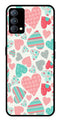 Hearts Pattern Metal Mobile Case for Realme GT Master Edition   (Design No -22)