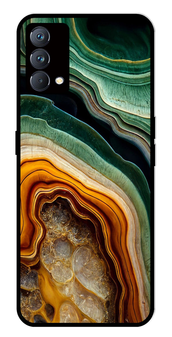 Marble Design Metal Mobile Case for Realme GT Master Edition   (Design No -28)