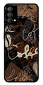 Coffee Pattern Metal Mobile Case for Realme GT Master Edition   (Design No -37)