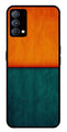 Orange Green Pattern Metal Mobile Case for Realme GT Master Edition   (Design No -45)