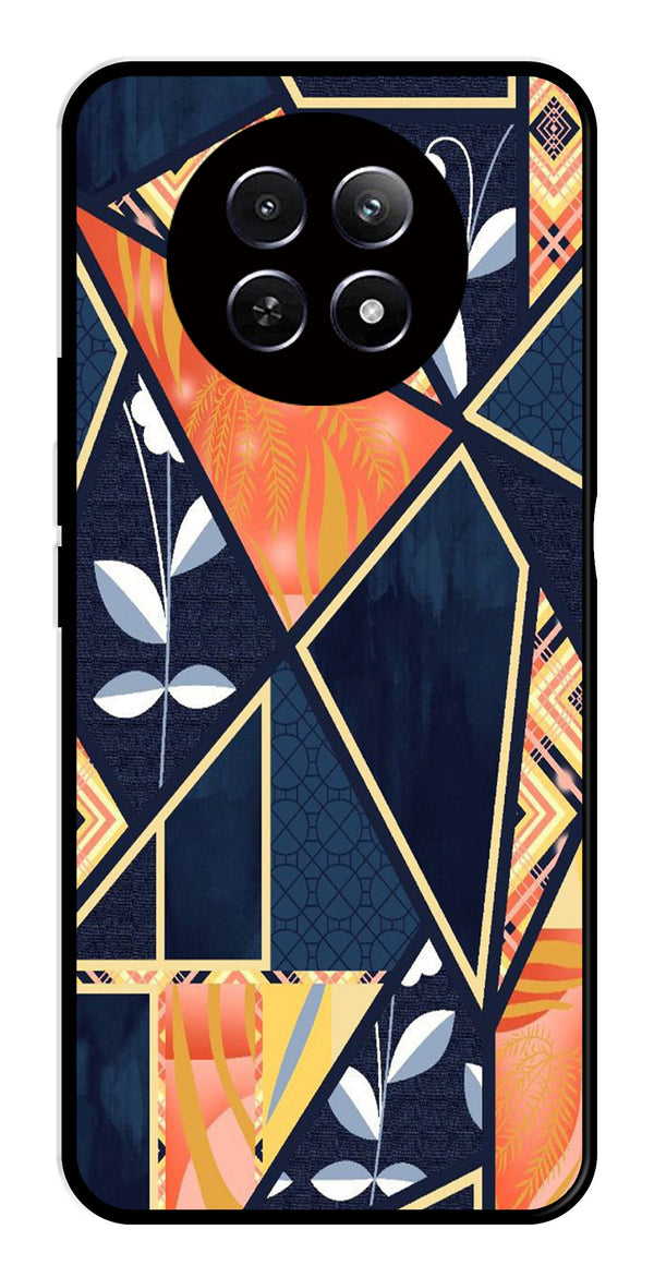 Marble Design Metal Mobile Case for Realme 12X 5G   (Design No -07)