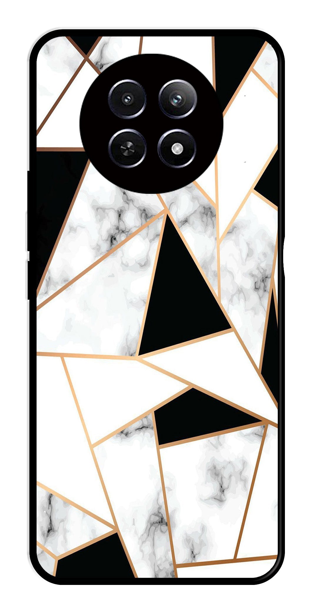 Marble Design2 Metal Mobile Case for Realme 12X 5G   (Design No -08)