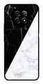 Black White Marble Design Metal Mobile Case for Realme 12 5G   (Design No -09)