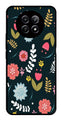 Floral Pattern2 Metal Mobile Case for Realme 12 5G   (Design No -12)