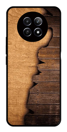 Wooden Design Metal Mobile Case for Realme 12 5G