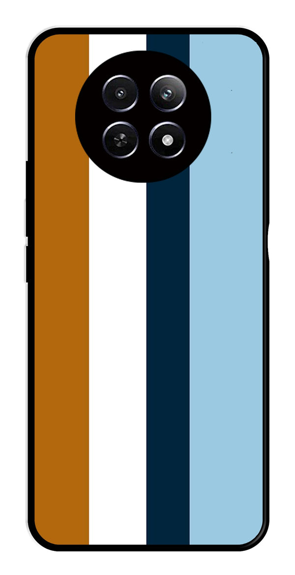 MultiColor Pattern Metal Mobile Case for Realme 12 5G   (Design No -17)