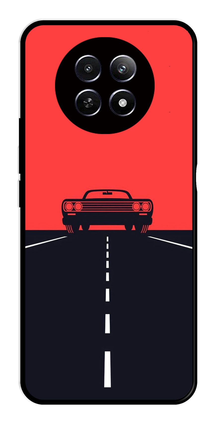 Car Lover Metal Mobile Case for Realme 12X 5G   (Design No -21)