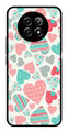 Hearts Pattern Metal Mobile Case for Realme 12 5G   (Design No -22)
