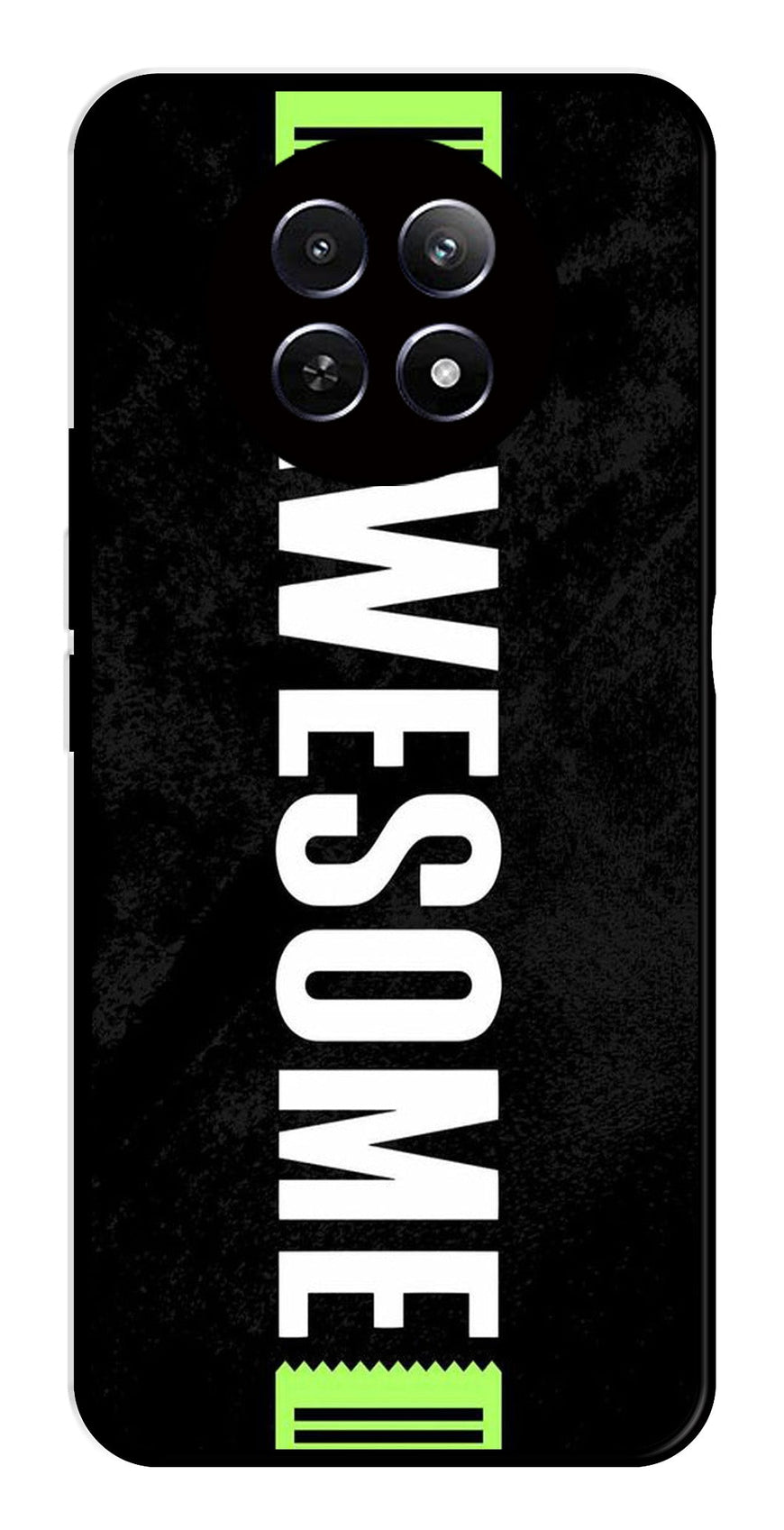 Awesome Metal Mobile Case for Realme 12X 5G   (Design No -33)