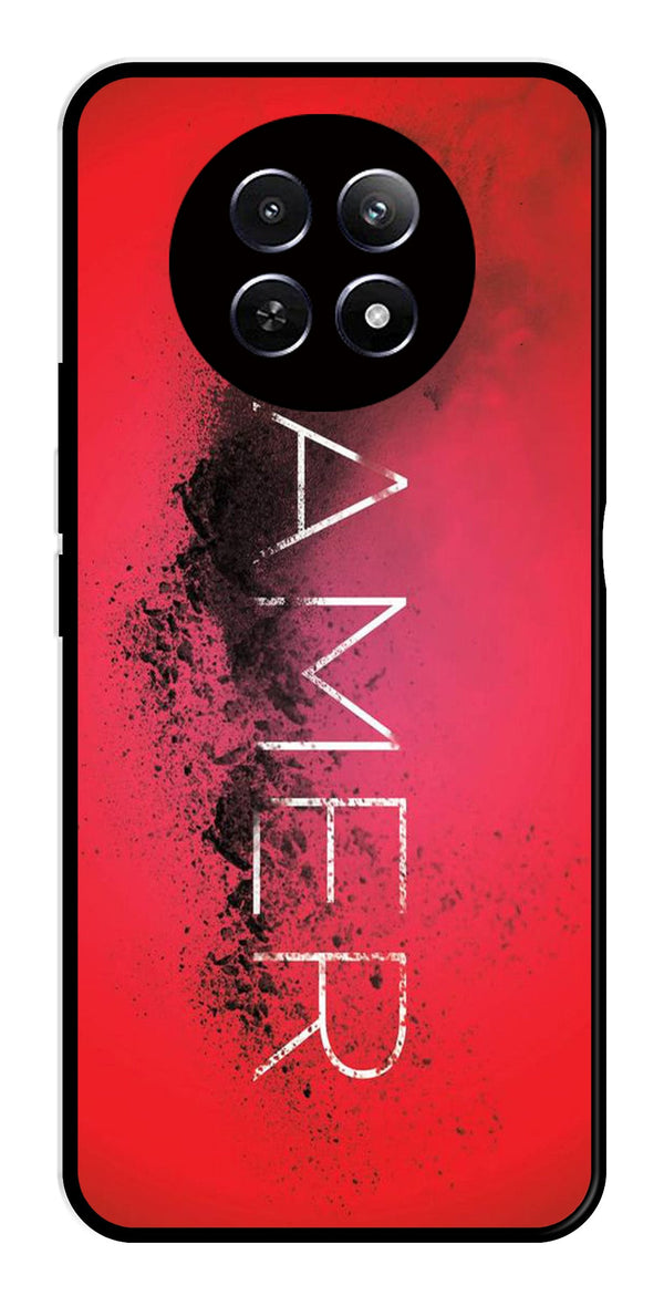 Gamer Pattern Metal Mobile Case for Realme 12X 5G   (Design No -41)