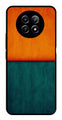 Orange Green Pattern Metal Mobile Case for Realme 12 5G   (Design No -45)