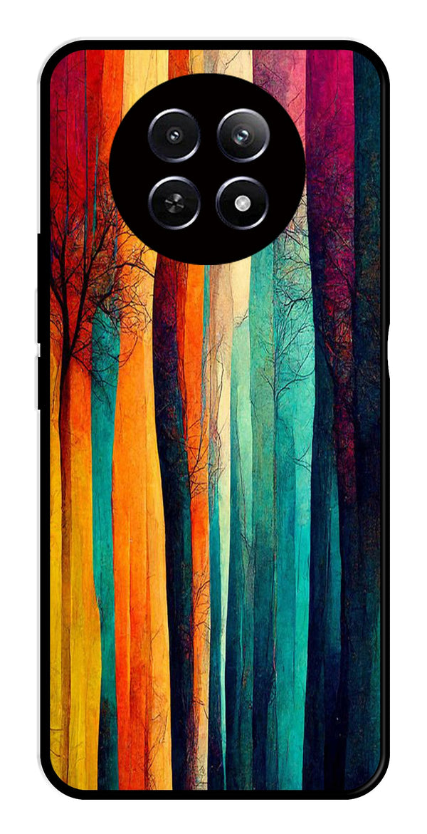 Modern Art Colorful Metal Mobile Case for Realme 12X 5G   (Design No -47)