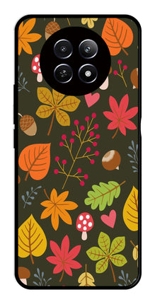 Leaves Design Metal Mobile Case for Realme 12X 5G