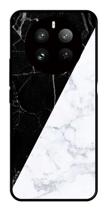 Black White Marble Design Metal Mobile Case for Realme 12 Pro