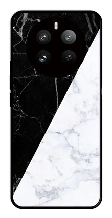 Black White Marble Design Metal Mobile Case for Realme P1 Pro 5G