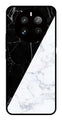 Black White Marble Design Metal Mobile Case for Realme P1 5G   (Design No -09)