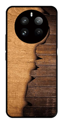 Wooden Design Metal Mobile Case for Realme 12 Pro