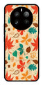 Leafs Design Metal Mobile Case for Realme 12 Plus   (Design No -14)