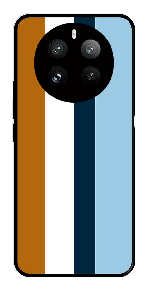 MultiColor Pattern Metal Mobile Case for Realme 12 Pro Plus 5G   (Design No -17)