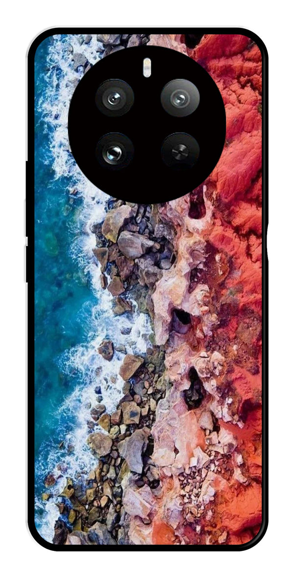 Sea Shore Metal Mobile Case for Realme 12 Plus   (Design No -18)