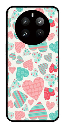 Hearts Pattern Metal Mobile Case for Realme 12 Pro