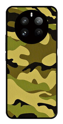 Army Pattern Metal Mobile Case for Realme 12 Pro