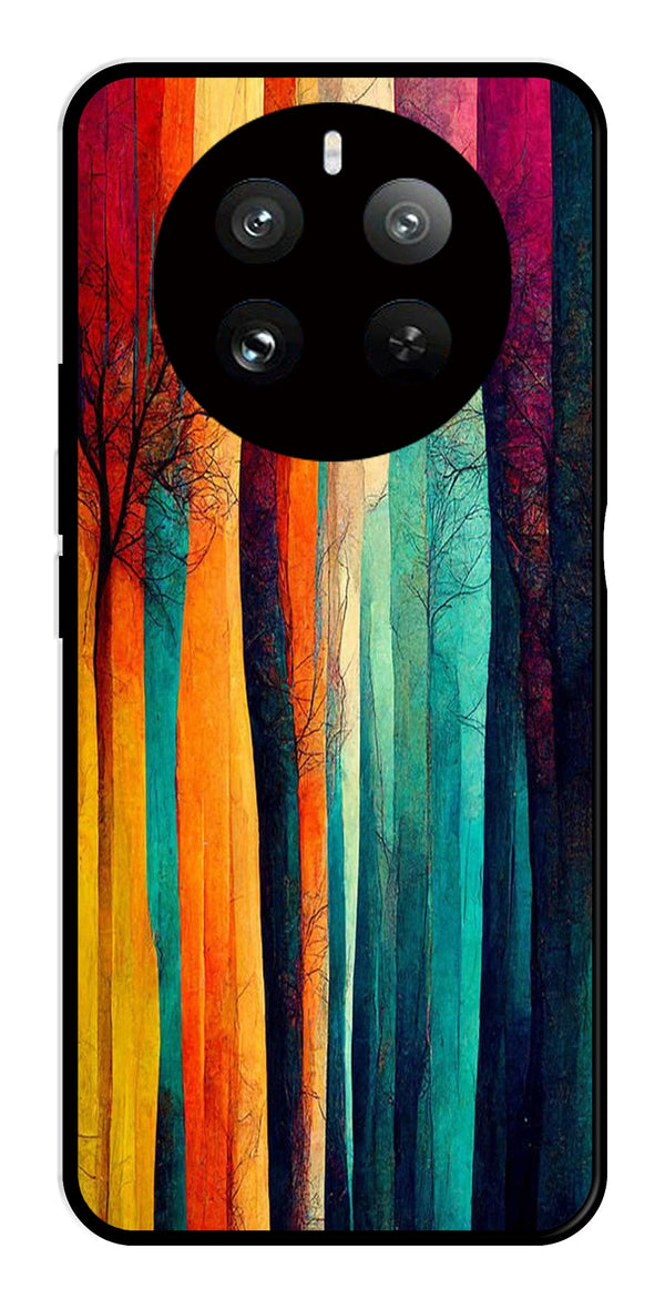 Modern Art Colorful Metal Mobile Case for Realme 12 Pro Plus 5G   (Design No -47)