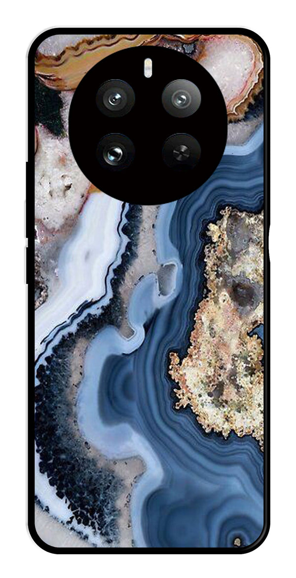 Marble Design Metal Mobile Case for Realme 12 Pro Plus 5G   (Design No -53)