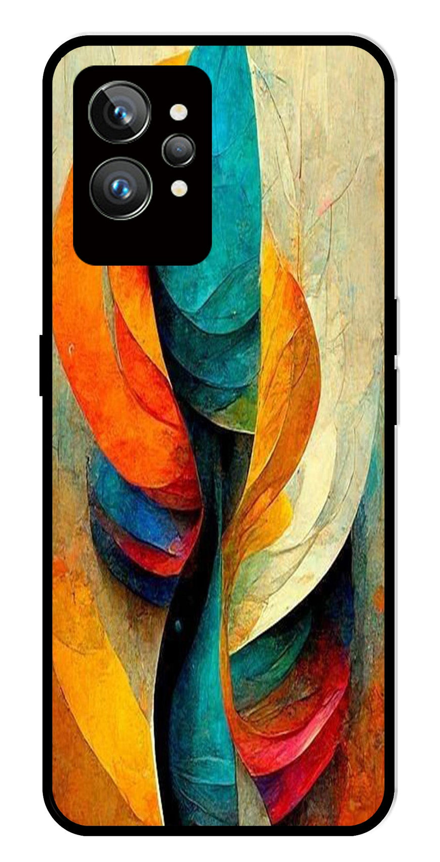 Modern Art Metal Mobile Case for Realme GT 2 Pro   (Design No -11)