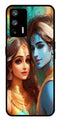Lord Radha Krishna Metal Mobile Case for Realme Q3 Pro   (Design No -01)