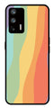 Muted Rainbow Metal Mobile Case for Realme Q3 Pro   (Design No -02)