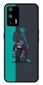 Bike Lover Metal Mobile Case for Realme Q3 Pro   (Design No -05)