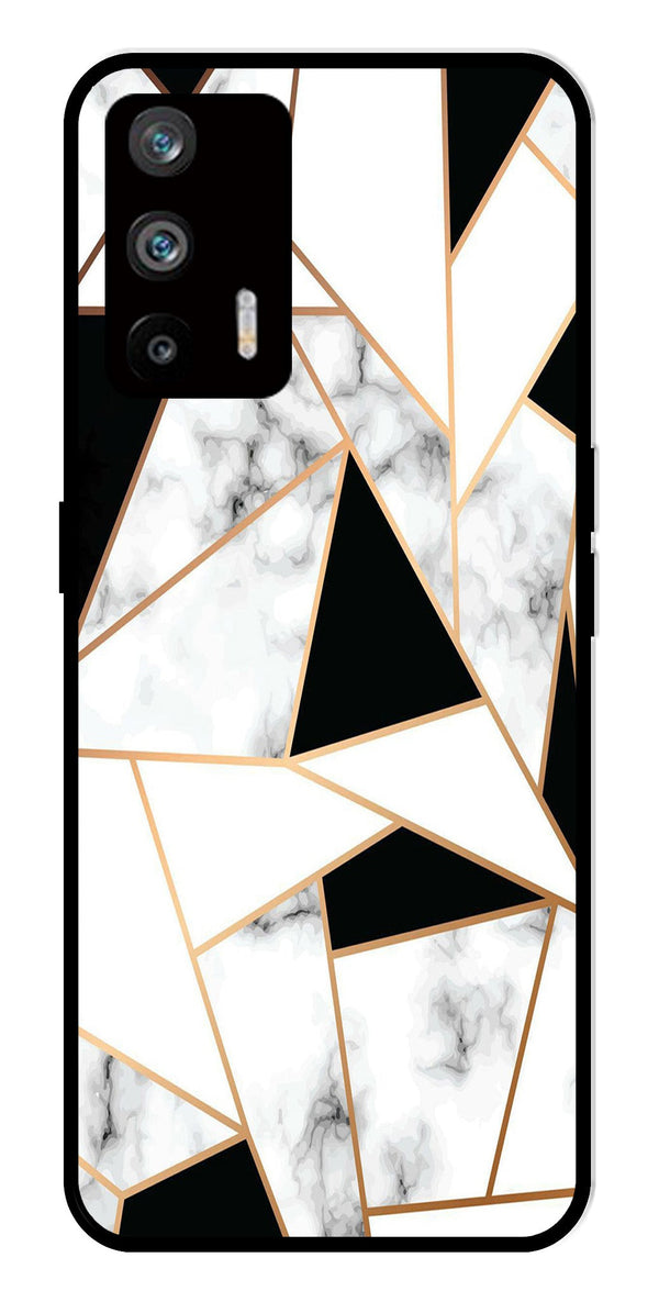 Marble Design2 Metal Mobile Case for Realme Q3 Pro   (Design No -08)