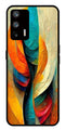 Modern Art Metal Mobile Case for Realme Q3 Pro   (Design No -11)