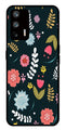 Floral Pattern2 Metal Mobile Case for Realme Q3 Pro   (Design No -12)