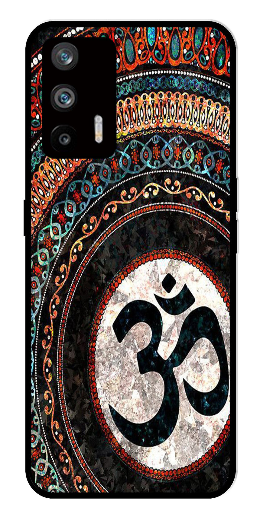 Oum Design Metal Mobile Case for Realme Q3 Pro   (Design No -15)