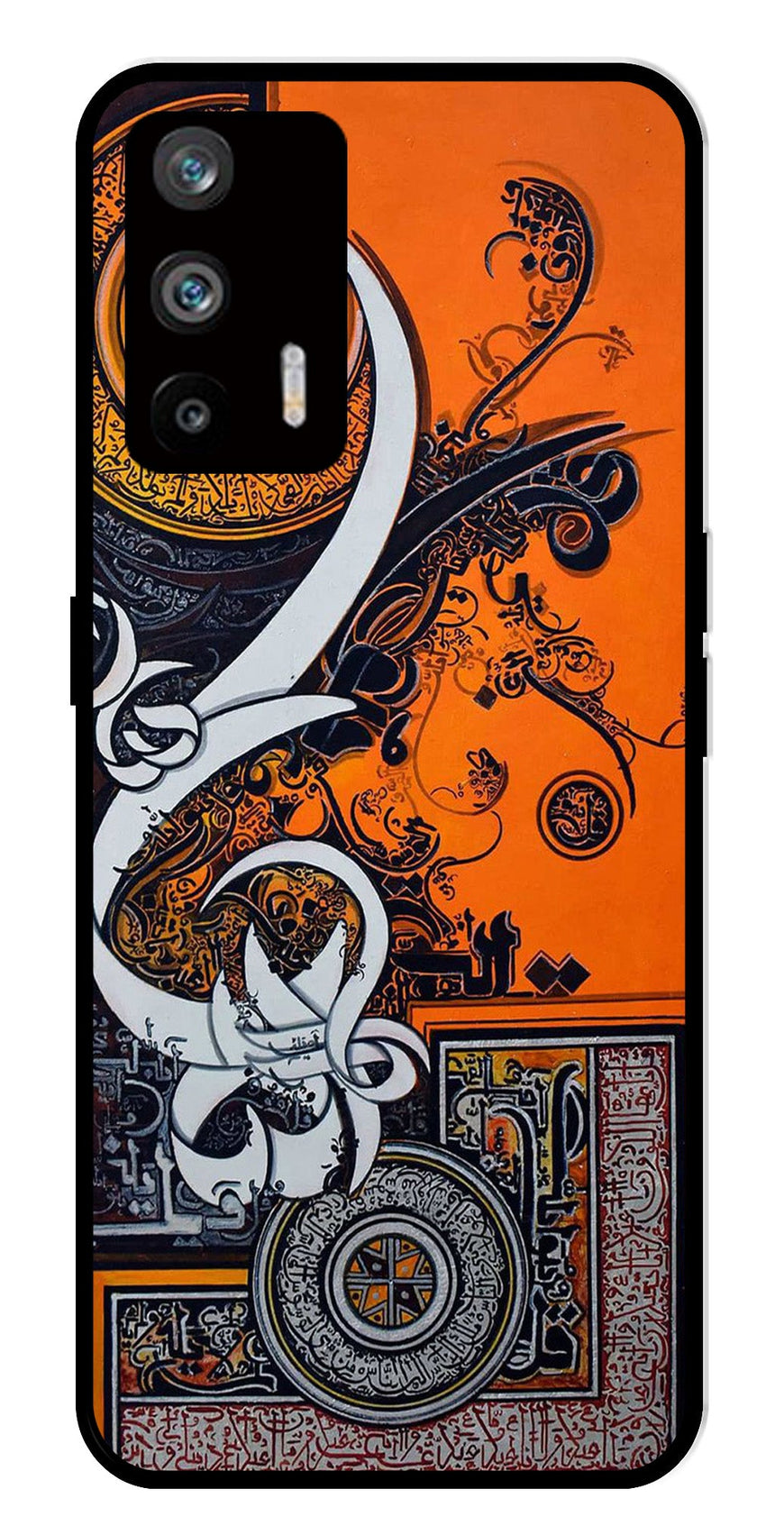 Qalander Art Metal Mobile Case for Realme Q3 Pro   (Design No -16)