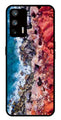 Sea Shore Metal Mobile Case for Realme Q3 Pro   (Design No -18)