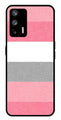 Pink Pattern Metal Mobile Case for Realme Q3 Pro   (Design No -23)