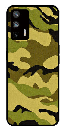 Army Pattern Metal Mobile Case for Realme Q3 Pro