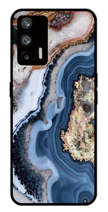 Marble Design Metal Mobile Case for Realme Q3 Pro