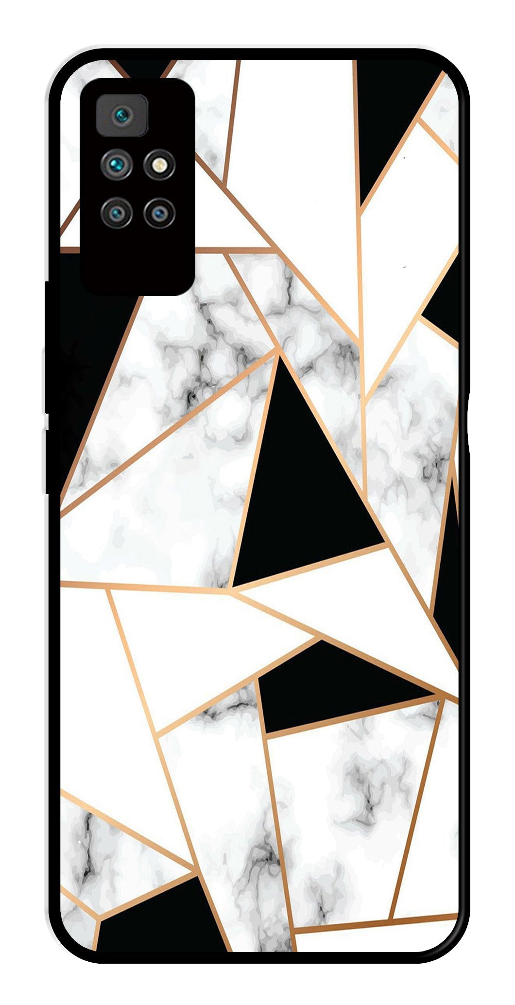 Marble Design2 Metal Mobile Case for Redmi 10 Prime   (Design No -08)