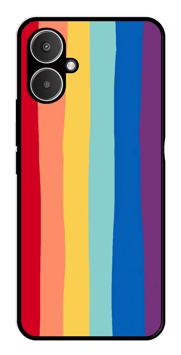 Rainbow MultiColor Metal Mobile Case for Redmi 13C 5G   (Design No -03)