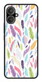Colorful Feathers Metal Mobile Case for Redmi 13C 5G   (Design No -06)