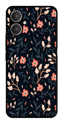 Floral Pattern Metal Mobile Case for Redmi 13C 5G